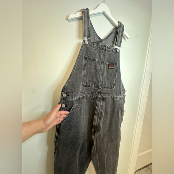 Levi’s RED TAB™ MEN'S OVERALLS Charcoal Gray Washed Black Size XL - Picture 6 of 17